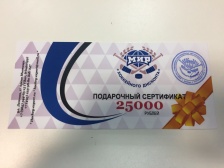 Подарочный сертификат "МирХоккейногоДисконта" на сумму 25000 рублей